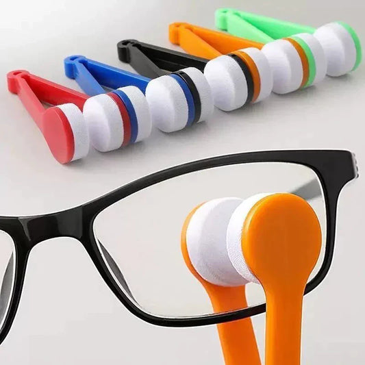 Brosse de Nettoyage pour Lunettes 2-en-1 en Microfibre