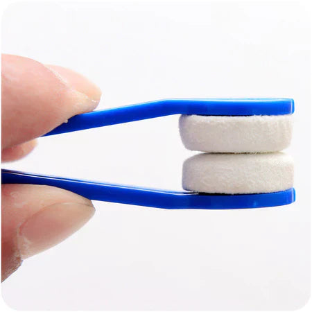 Brosse de Nettoyage pour Lunettes 2-en-1 en Microfibre