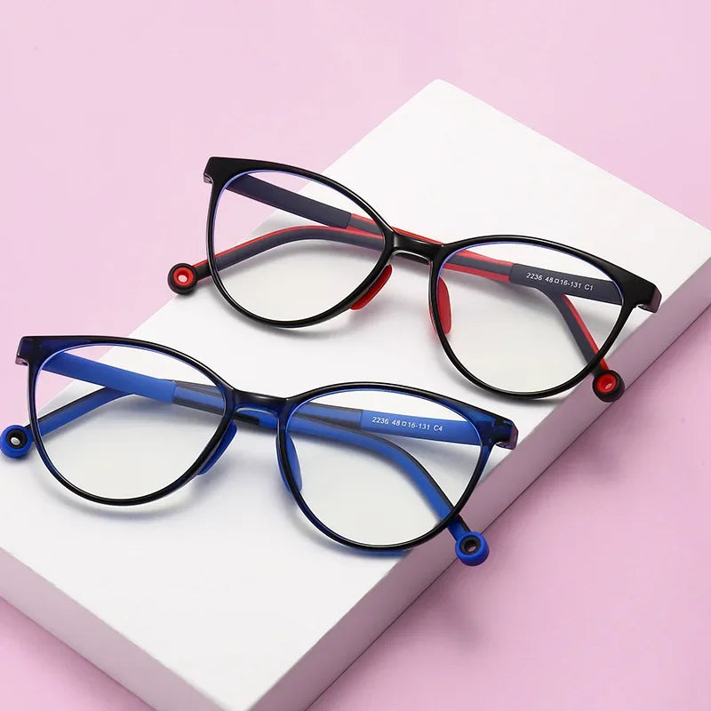 Lunettes de Papillon pour Enfants - Protection Contre la Lumière Bleue